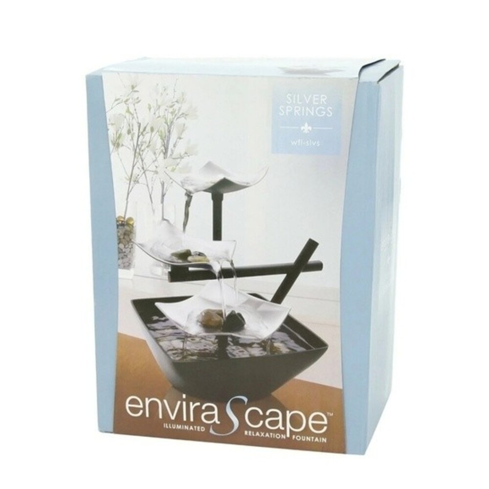 Envira Scape illuminated relaxation fountain silver springs NOB *